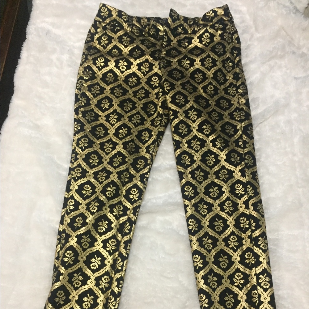 Gold Skinny Pants